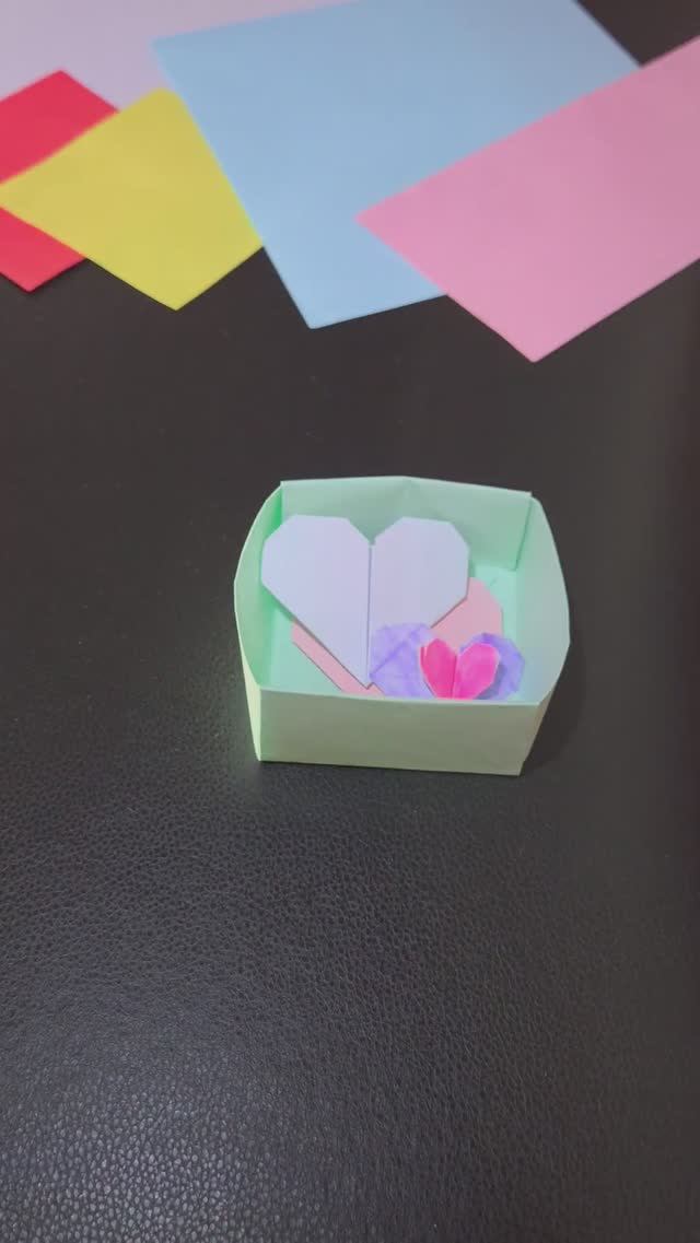 Простая КОРОБОЧКА из БУМАГИ своими руками | ORIGAMI BOX #box #diy #foryou #origami #stepbystep