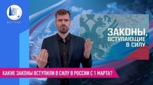 Какие законы вступили в силу в России с 1 марта?