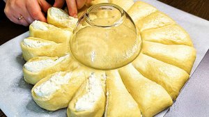 Нежный творожный пирог Цветок