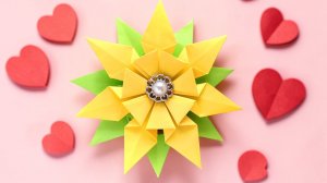 Цветок из бумаги Поделки оригами на 8 марта