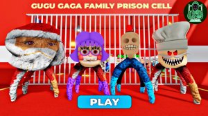 Семья Гугу Гага сбегает из тюрьмы! Игровой процесс #roblox #scaryobby
