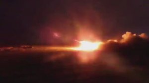 Иранские вооруженные силы запускают беспилотники-камикадзе "Шахед" в сторону противника.