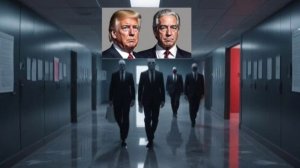 Настоящий Трамп давно уже умер. А вместо него действует загримированный под Трампа Эпштейн. …гля…