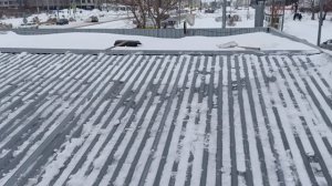 чистка крыши новая