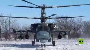 وزارة الدفاع الروسية تنشر لقطات لقتال المروحيات "Ka-52м" على الجبهة
