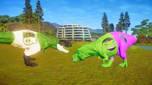 Динозавры. Мультики про Динозавров. Битва Динозавров. Тирекс. Индоминус.