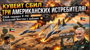 💥 "КУВЕЙТ СБИЛ ТРИ АМЕРИКАНСКИХ ИСТРЕБИТЕЛЯ —США теряют F-15, Иран смеётся, Ближний Восток с зубами