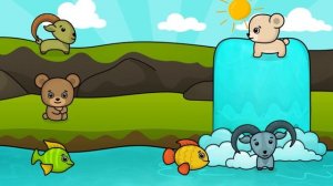 Видео для детей Животные 😺 и рыбки🐠