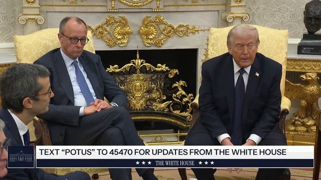 US President Donald Trump with German Chancellor Friedrich Merz, March 3, 2026