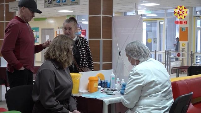 Хулари тĕп больницăра «Ытлашши Нимех те мар» анлӑ профилактика акцийӗ иртрĕ