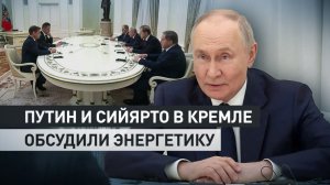 Путин обсудил с Сийярто АЭС «Пакш» и ситуацию на газовых рынках Европы
