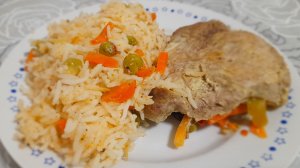 Быстрый рис с мясом