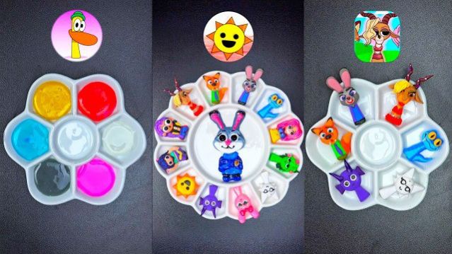 НОВАЯ ЧАСТЬ УГАДАЙ СПРУНКИ ПО ЦВЕТУ! СМЕШИВАЕМ КРАСКИ ПОД СИГМА СИГМА БОЙ СИГМА бОЙ SPRUNKI МИКС