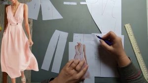 Моделирование. Платье на лето - скрытая форма застежки. Выкройка № 1978.