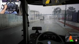 Ливень в The Bus 🌧️ Рейс на Thrustmaster TX 🚌