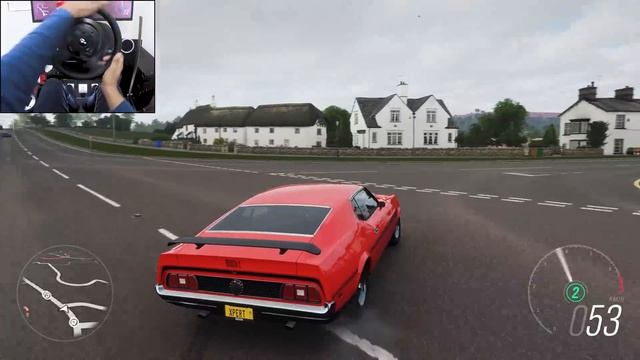 Ford Mustang Mach 1: 700 сил 🔥 Заезд в FH4 на Thrustmaster T300RS 🏁
