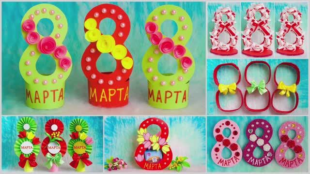 6 ИДЕЙ ЛУЧШИХ ПОДЕЛОК на 8 МАРТА своими руками