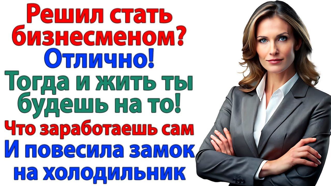 Ты бизнесмен? Вот и корми себя сам! Мой холодильник не спонсор!| Истории Из Жизни | Реальная История