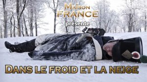 В холод и снег. Dans le froid et la neige.