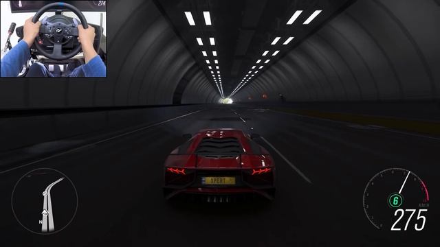 Lamborghini Aventador SV: V12 зверь 🔥 Заезд в FH4 на Thrustmaster T300RS 🏁