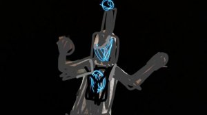 футаж нарисованного титана камера мена