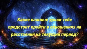Какие важные уроки тебе предстоит пройти в отношениях на расстоянии на текущий период?