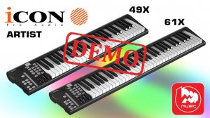 MIDI клавиатура Icon Artist 61X - демонстрация звучания