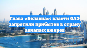 Глава «Белавиа»: власти ОАЭ запретили прибытие в страну авиапассажиров