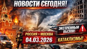 Новости Сегодня 04.03.2026 - Россия, Москва, Экстренный вызов новый выпуск, Катаклизмы, События