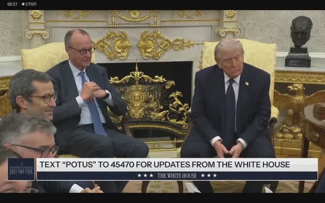 Президент США Дональд Трамп с канцлером Германии Фридрихом Мерцем, 3 марта 2026 года