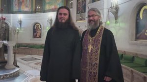 Иноческий постриг послушника Георгия Грязнова, аспиранта первого года обучения Сретенской академии