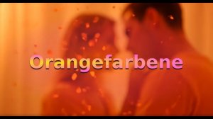 Orangefarbene Stimmung