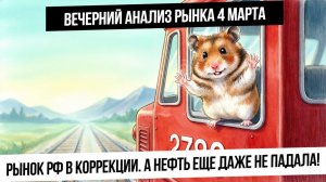 Вечерний анализ рынка 4 марта. Падение рынка РФ! Нефть еще даже не падала! Рубль и бюджетное правило
