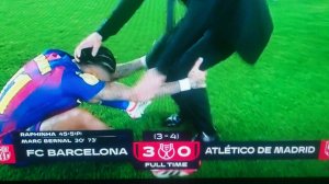 Футбол. Обзор матча Кубок Испании полуфинал Барселона - Атлетико Мадрид