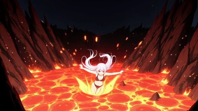 Огненная жидкость принимает её