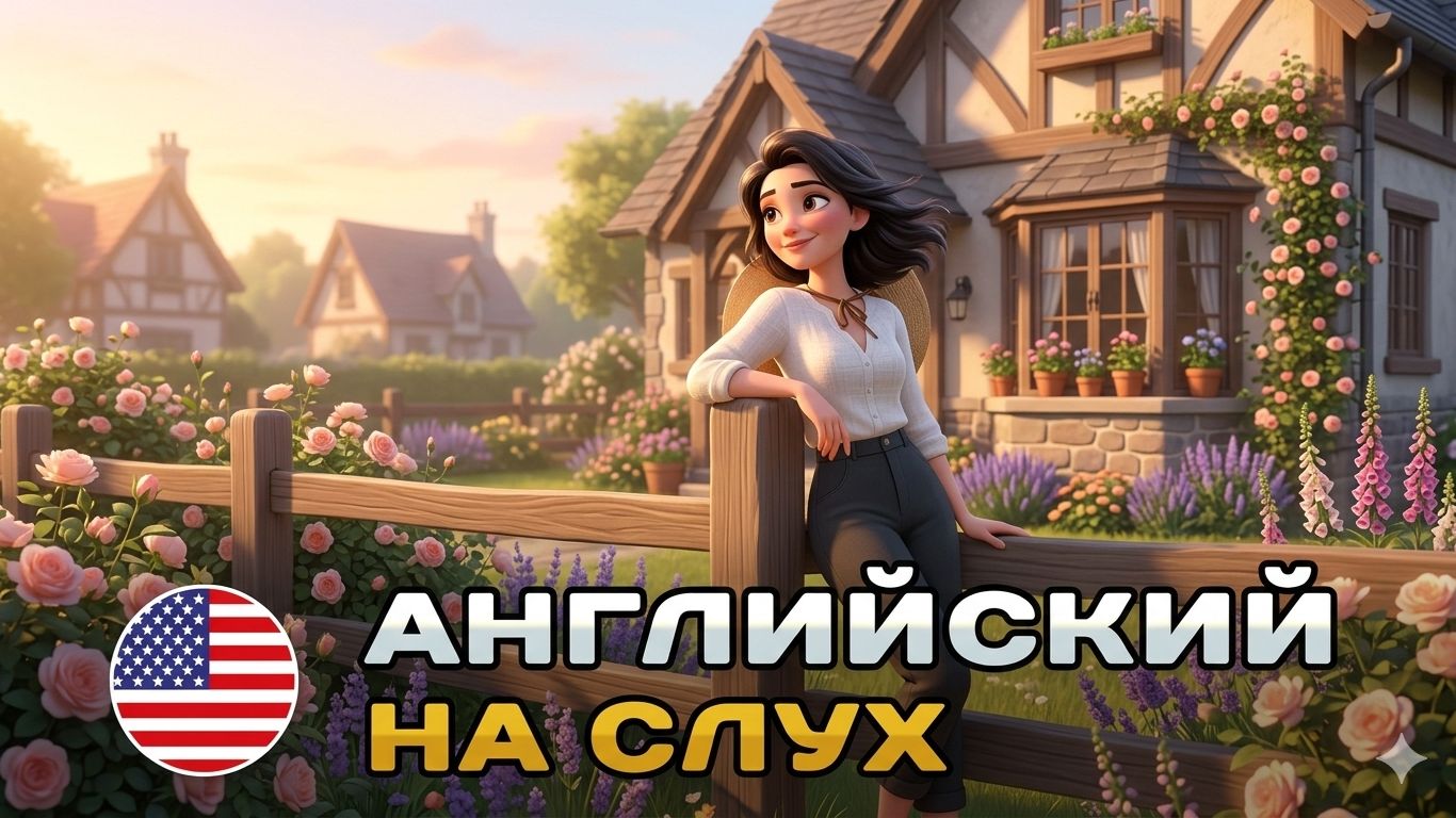 РАССКАЗ на английском A2-B1: Мой маленький сад  Английский на слух 