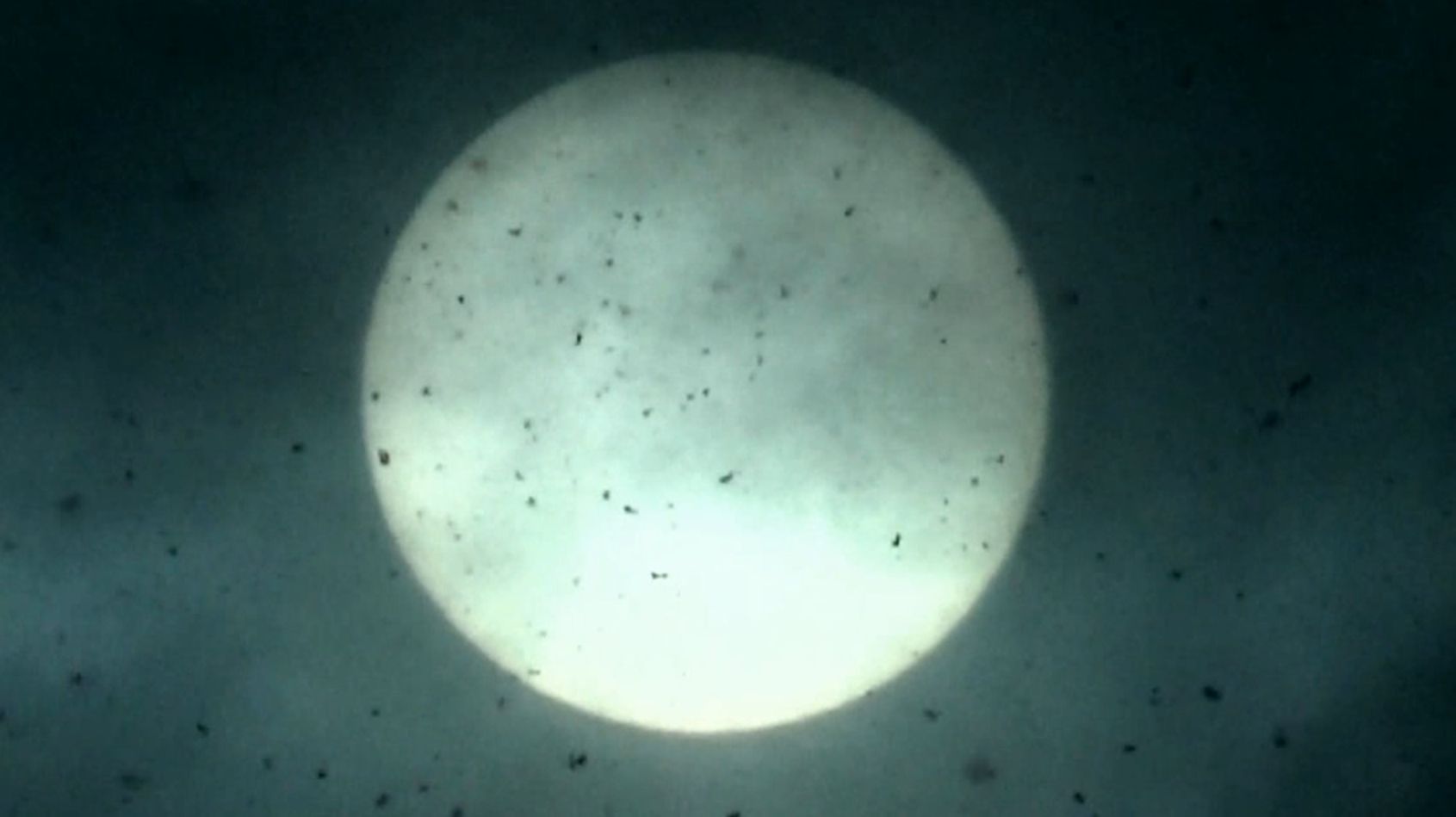 Солнце сквозь снеговые облака. Съемка 04.03.2026