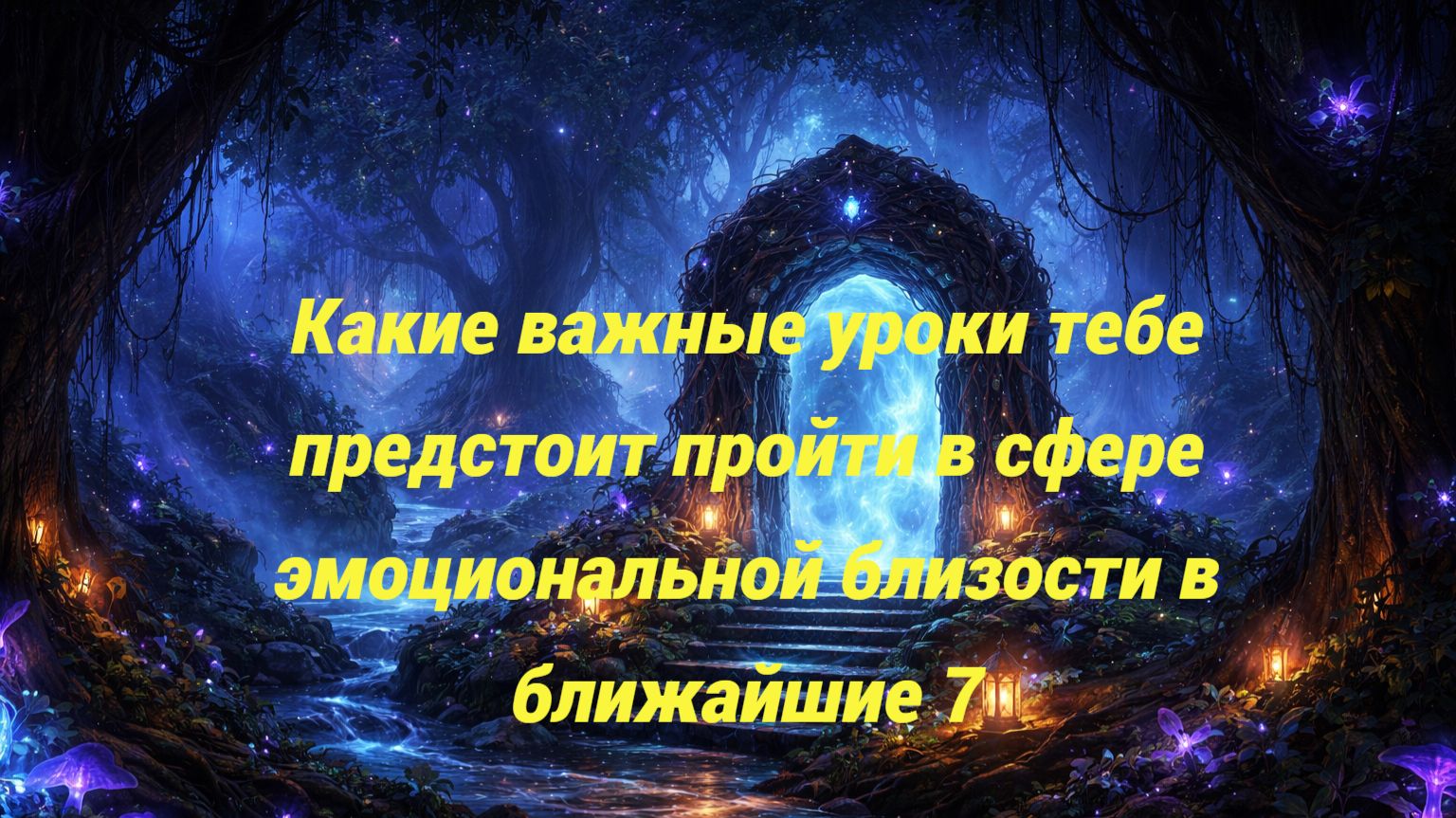 Какие важные уроки тебе предстоит пройти в сфере эмоциональной близости в ближайшие 7
