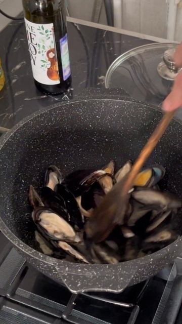 Мидии в сливках