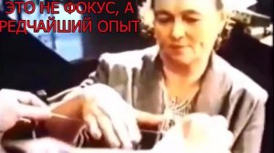 Это не фокус, а редчайший опыт. Видео