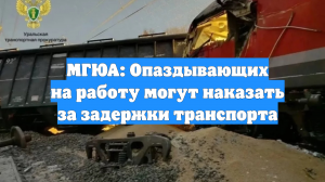 МГЮА: Опаздывающих на работу могут наказать за задержки транспорта