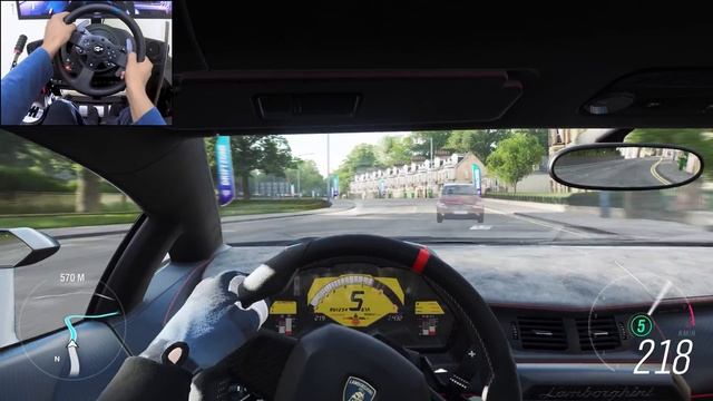 Lamborghini Veneno: 750 сил 🔥 Заезд в FH4 на Thrustmaster T300RS 🏁