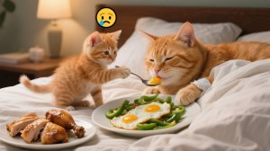 Специально ко Дню матери: мама-кошка заболела…Но ее маленький котенок совершил нечто удивительное!💕