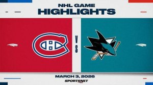 Обзор матча НХЛ | Сан-Хосе - Монреаль (04.03.2026)