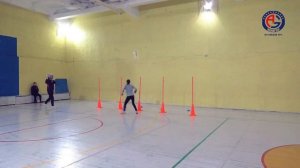 Разучивание ловли подач