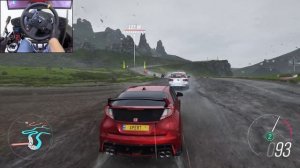 Honda Civic Type R 2015: горячий хэтч 🔥 Заезд в FH4 на Thrustmaster TX 🏁