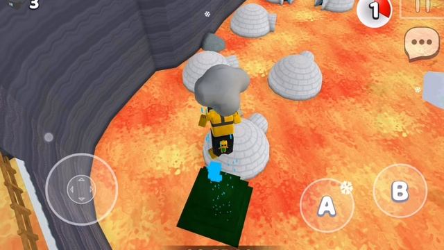 Прохожю мисию тристопия пол это лава снежная долина (super bear adventure)