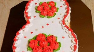 Торт к 8 Марта