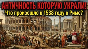 АНТИЧНОСТЬ ИСТОРИЯ КОТОРУЮ УКРАЛИ! РИМ - КАТАСТРОФА 1538 ГОДА? ГРАВЮРЫ ВСЁ ПОКАЗАЛИ