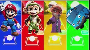 МУЛЬТИКИ: КТО БЫСТРЕЕ? МАРИО vs ОБЕЗЬЯНКА vs ЛИС НИК vs АВТОБУС Тайо! 🍄